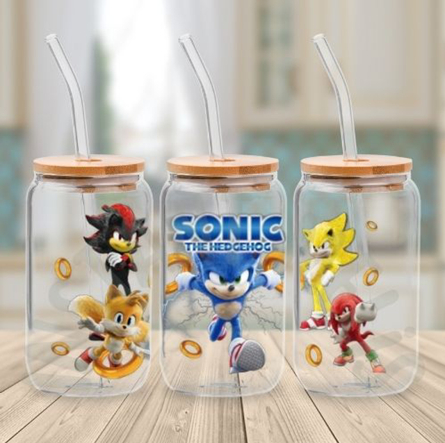 Canette en verre - Sonic