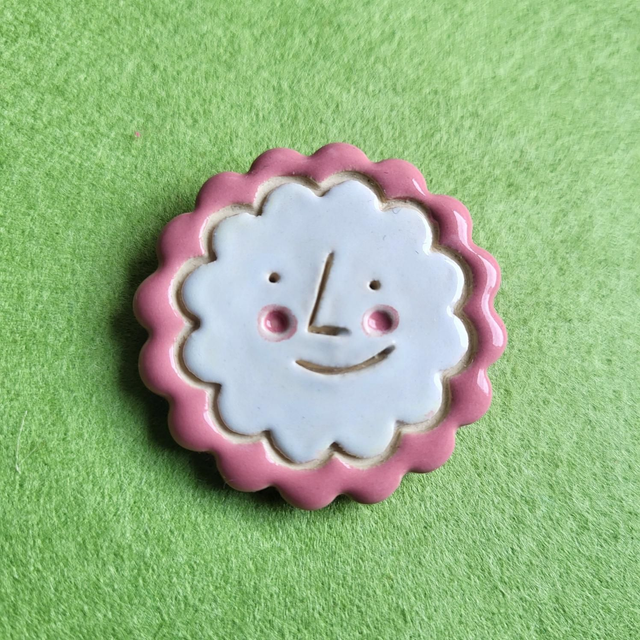 Twistsmith Smiley Face Brooch - 5 colours available