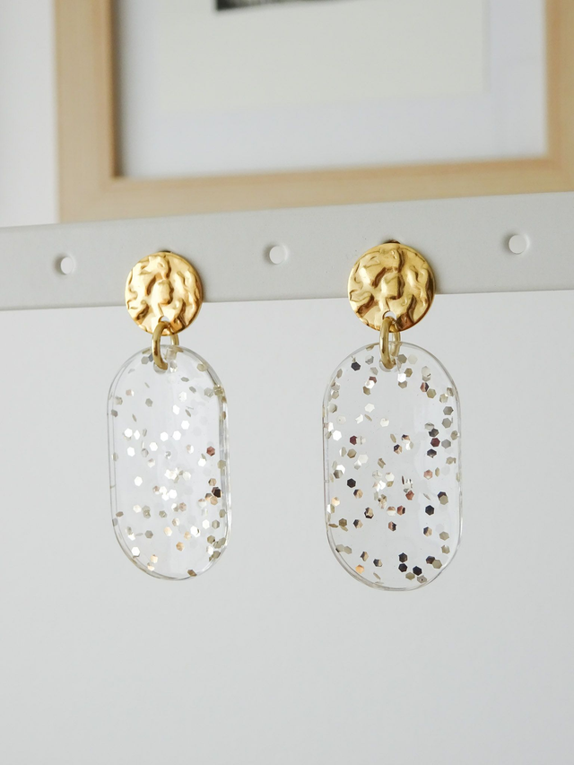 Pastille : Transparente paillette champagne