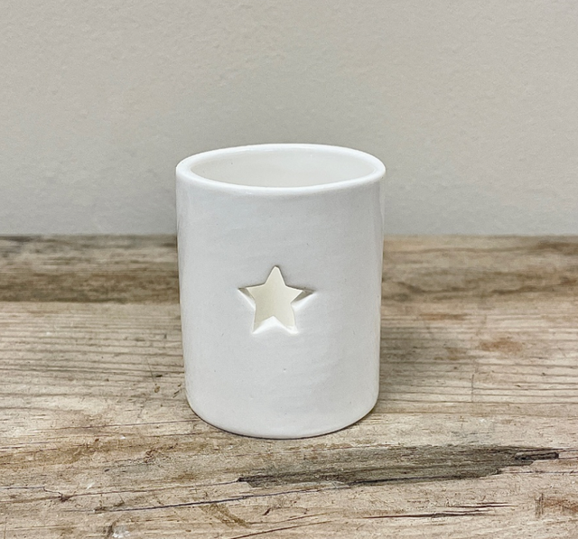 Simple Star T-Light Holder, 6cm
