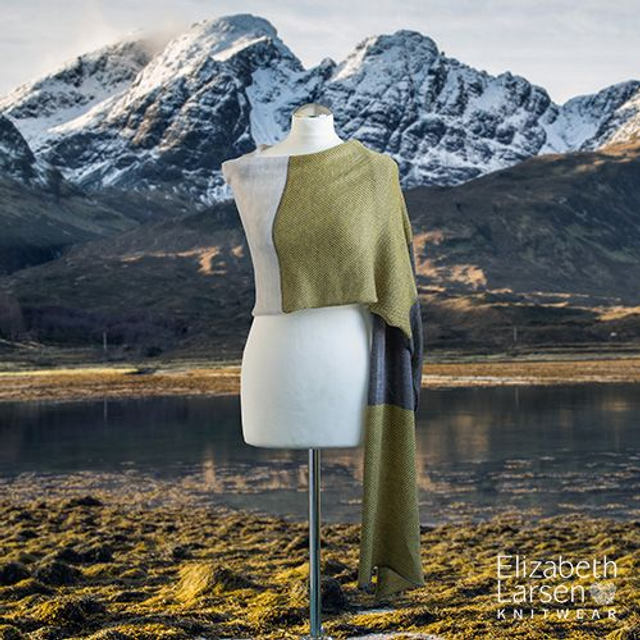 Skye Collection lime and grey wrap / pashmina / stole. Super fine merino shawl. Wedding attire.