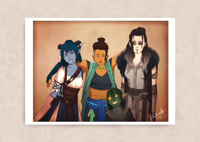 Critical Role - Jester, Nott, Beau and Yasha Print-P48
