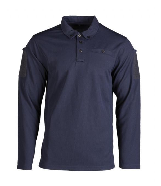 Polo Bleu manches longues 