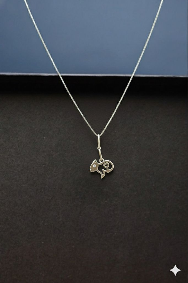 Pingente prata cavalo vazado