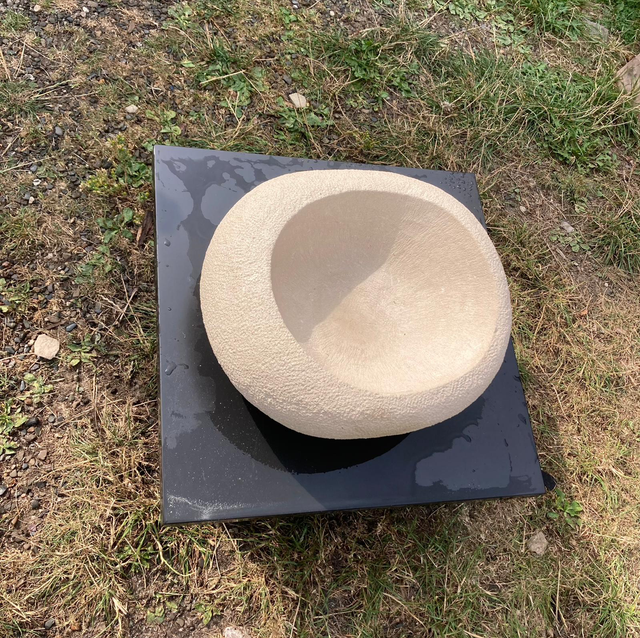 LOL02 Bowl by Lottie O'Leary , 40x40x16cm Portland Stone