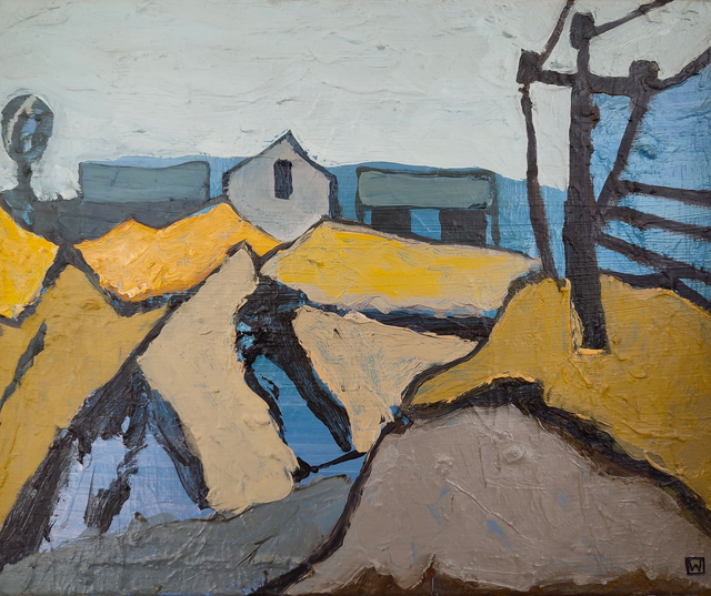 Przestrzeń, 38x46 olej płótno