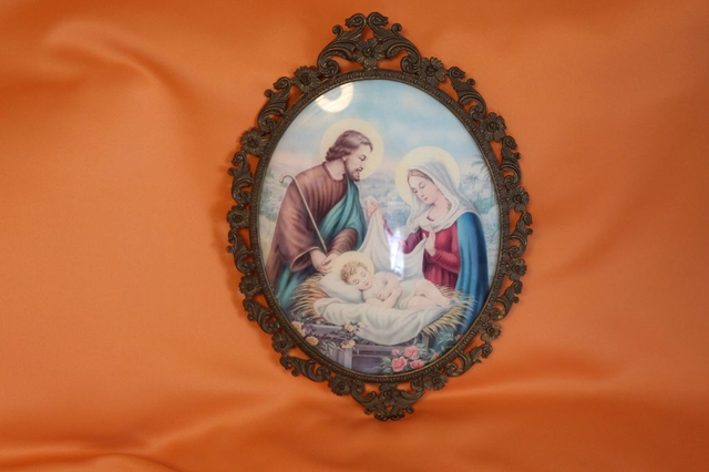 Heiligenbild Maria & Josef mit Kind