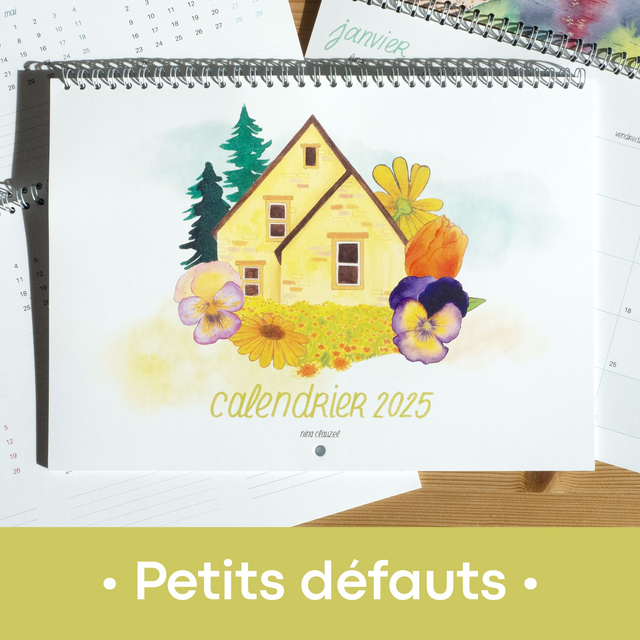 Calendrier 2025 (petits défauts)