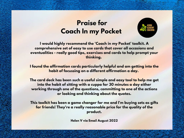 Coach In My Pocket Mindset Card Deck