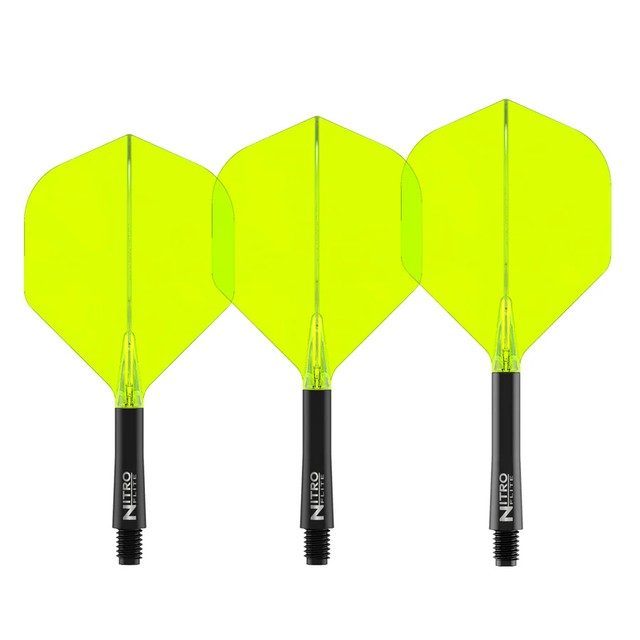 Nitro Flite Integrated Flight & Shaft Black & Yellow No2