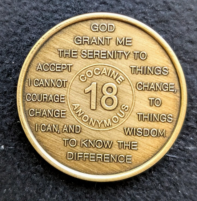 18 jaar metal coin 