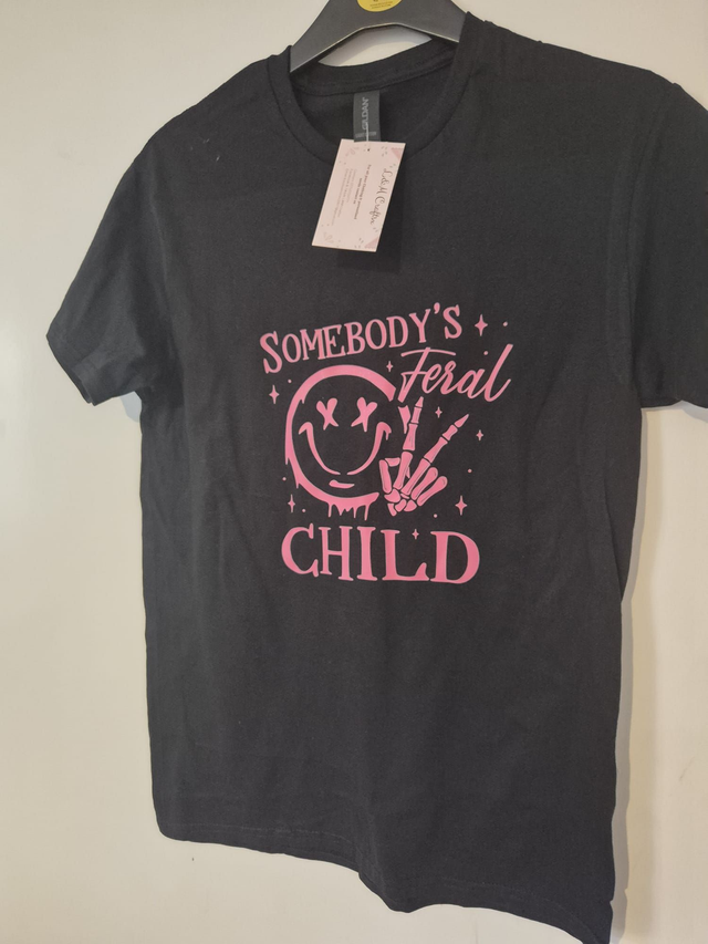 someones feral child themed t shirts kids 