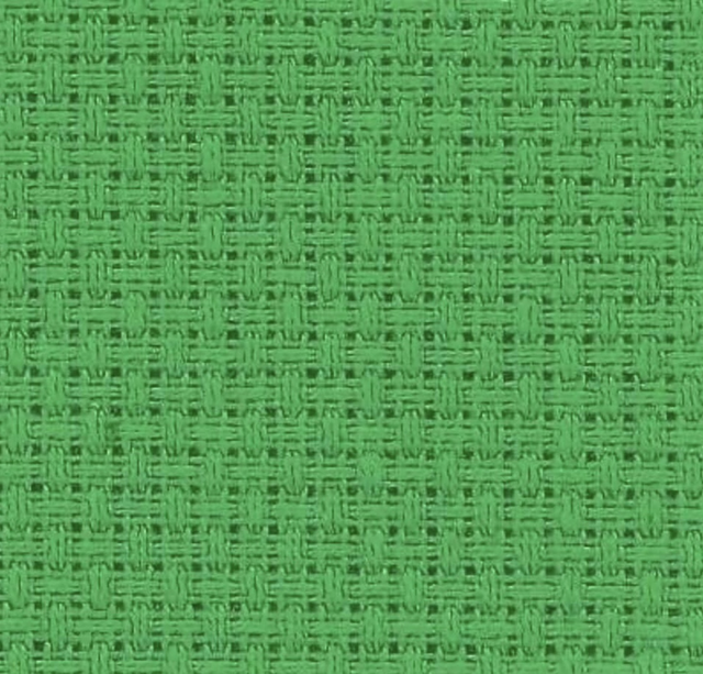 Zweigart 14 Aida Fat Quarter Christmas Green 48cm x 53cm