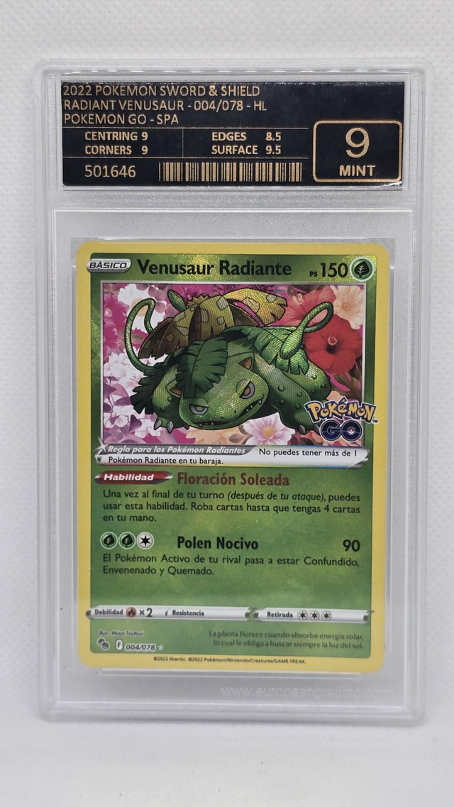 RADIANT VENUSAUR , POKEMON GO 2022 [EG 9]