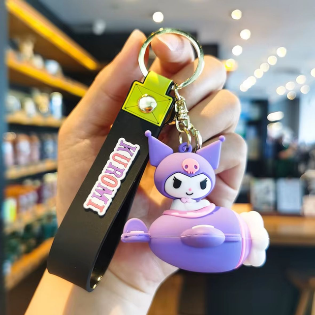 0214 - Sanrio - Kuromi in vliegtuig - paars