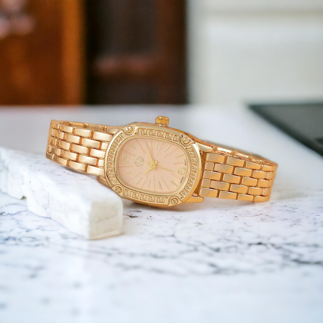 Beautiful Water-resistant Gold Plated Watch.