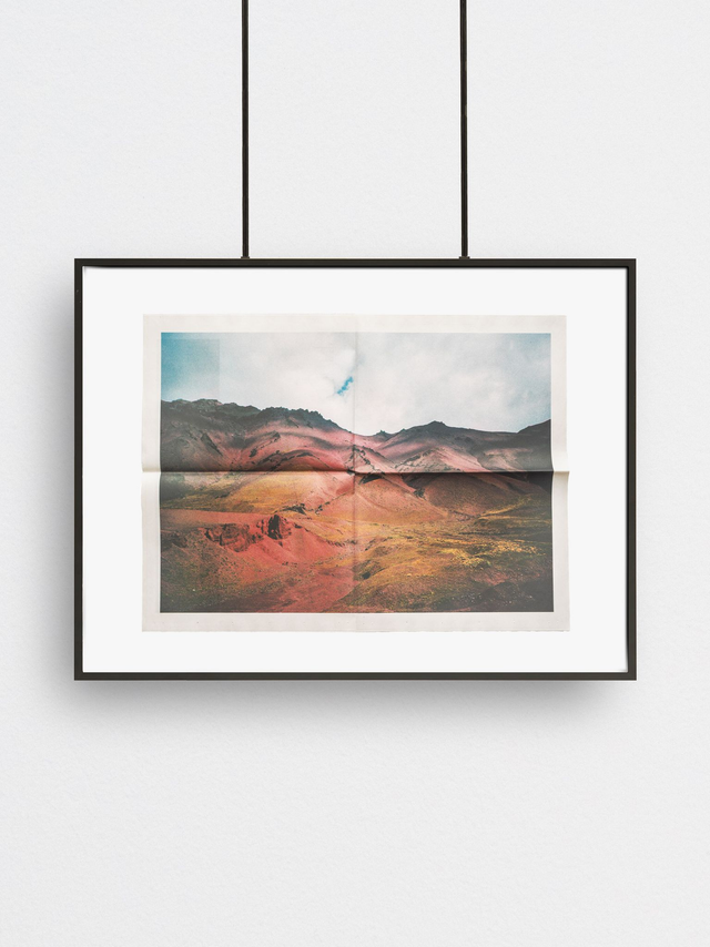 Soft dyed heavy giants (2), 62 x 47 cm Offsetdruck auf Zeitungspapier