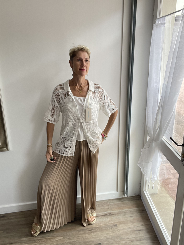 Top gilet en maille 