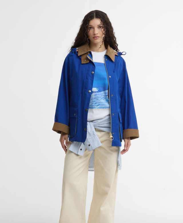 Barbour X Paul Smith Bedale Casual Jacket Women’s Royal Ancient Winterberry