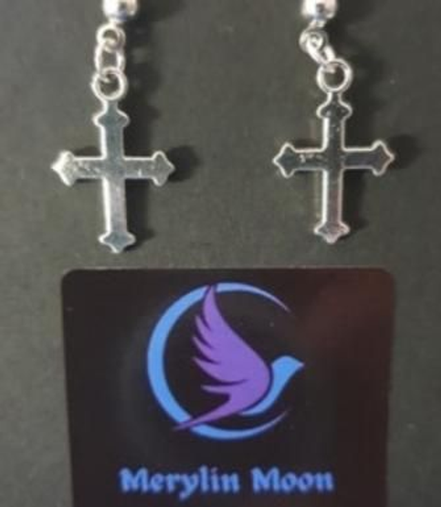 Florentine Cross Earrings 