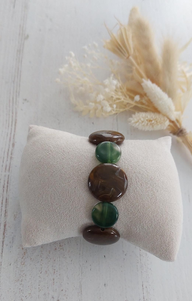 Bracelet Marcelin Marron Vert