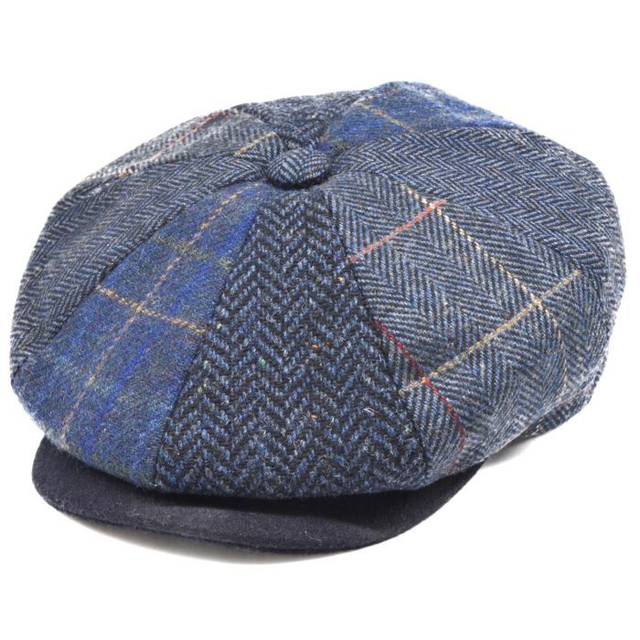 Patchwork Eight Panel Newsboy Cap