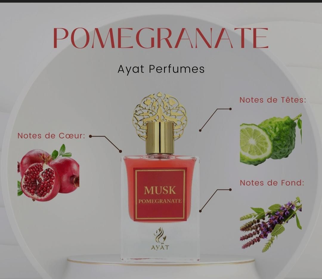 Eau de Parfum Musk Pomegranate – Ayat Perfumes – 50 ml