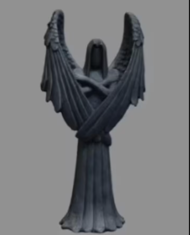 Horror beeldje Gevallen Engel figuur (17cm)