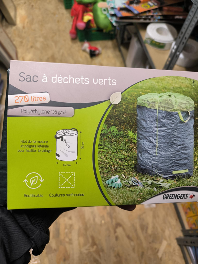 SAC A DÉCHETS VERTS 270 LITRES