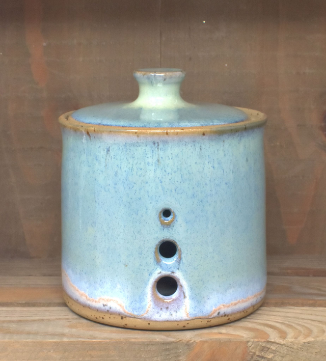 Garlic Keeper - Speckled Ocean Blue