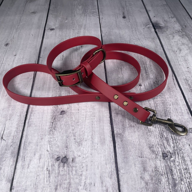 Chilli Red Waterproof BioThane® Lead