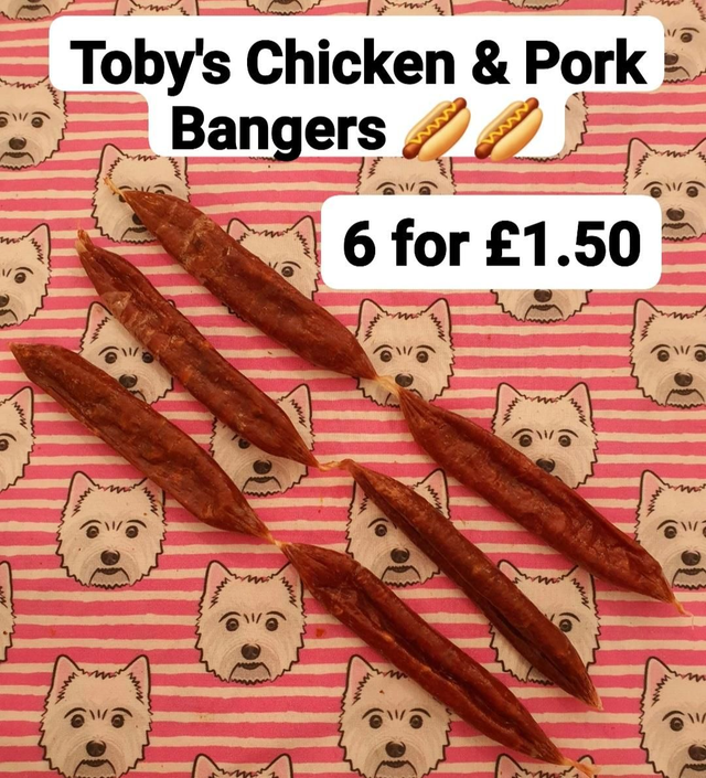 6 x Toby's Chicken &amp; Pork Bangers