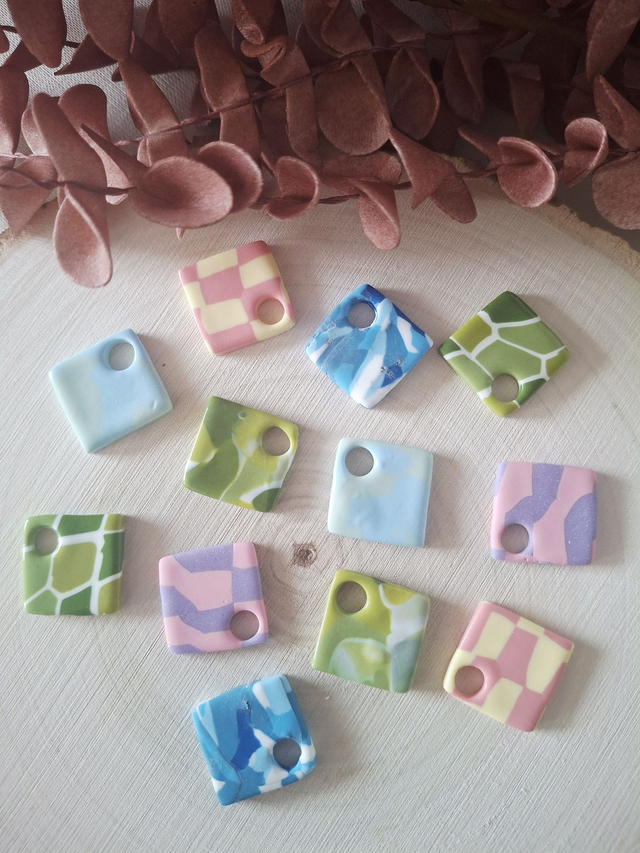 Pampilles Alma - color mix (sans créoles)