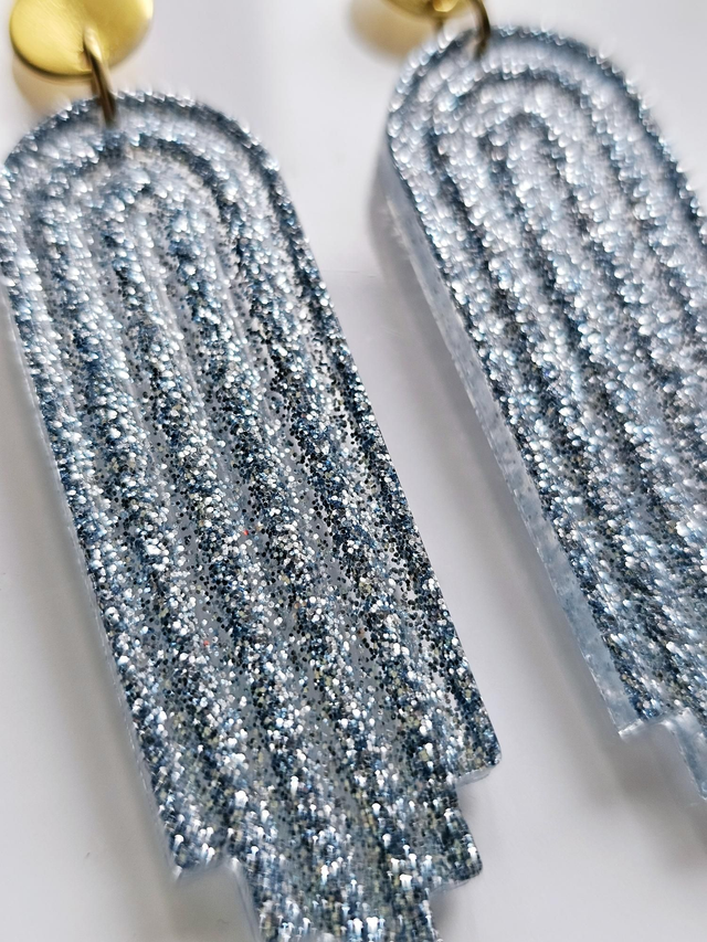 ARTY fines paillettes bleues ciel