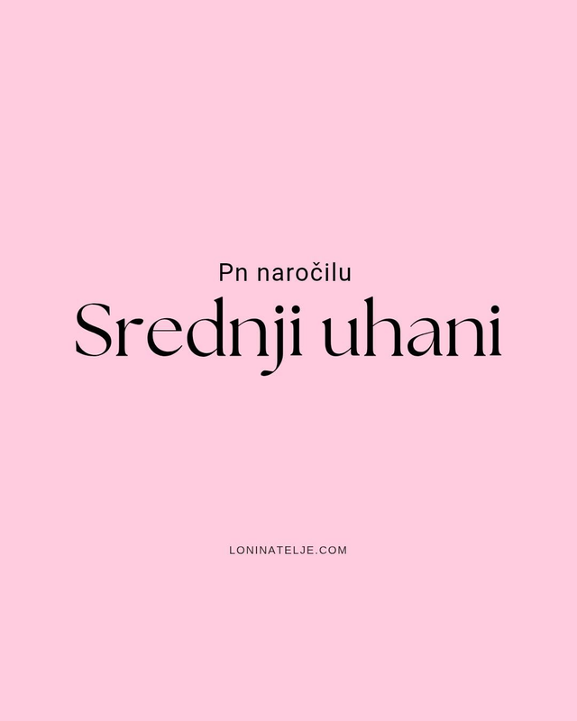 PO NAROČILU - SREDNJI UHANI 