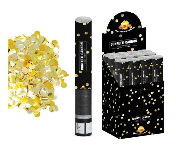 party , 6926 Cannone spara coriandoli oro aria compressa 40 cm