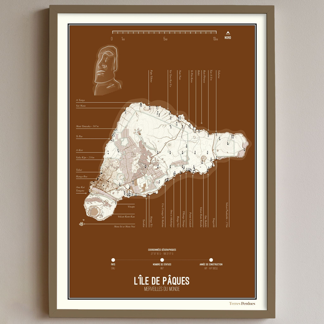 Carte - L'Île de Pâques