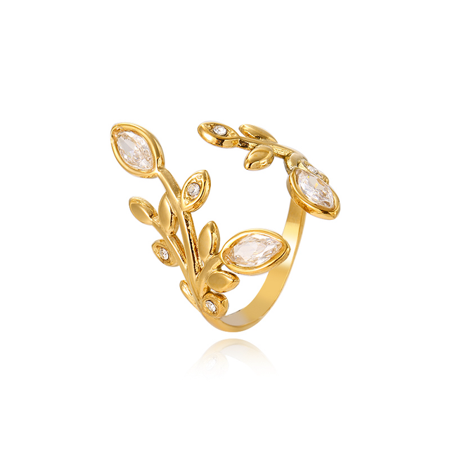 Bague feuilles 