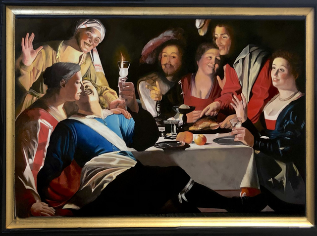 Il Ritorno del Figliuol Prodigo, copia da Gerrit Van Hontorst olio su tela, 80 x 120 cm. (Daniele Poltronieri)