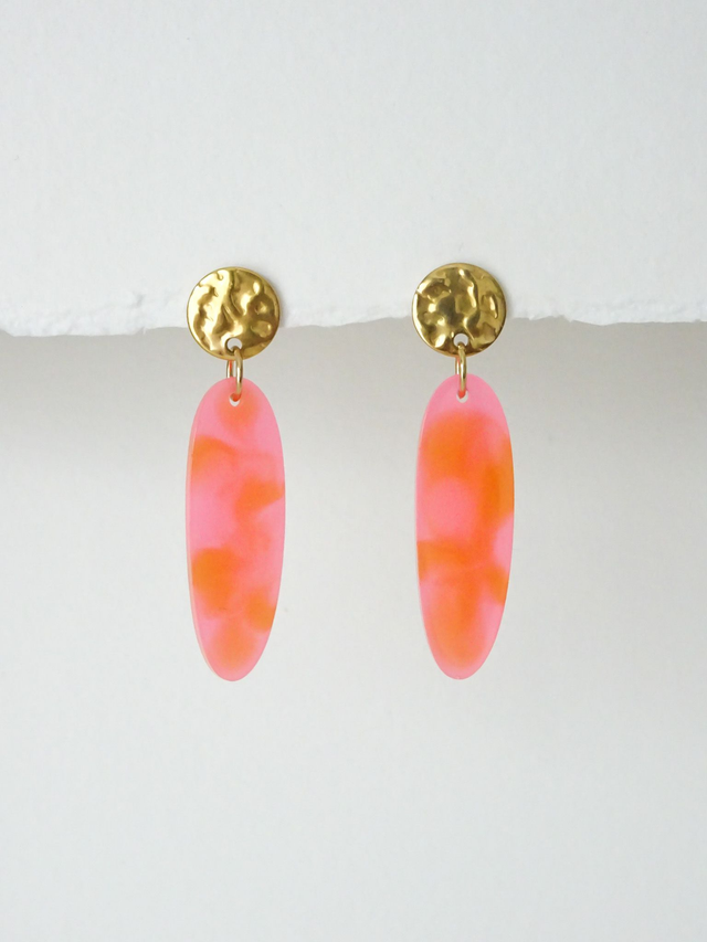 Pastille fine : Orange &amp; rose