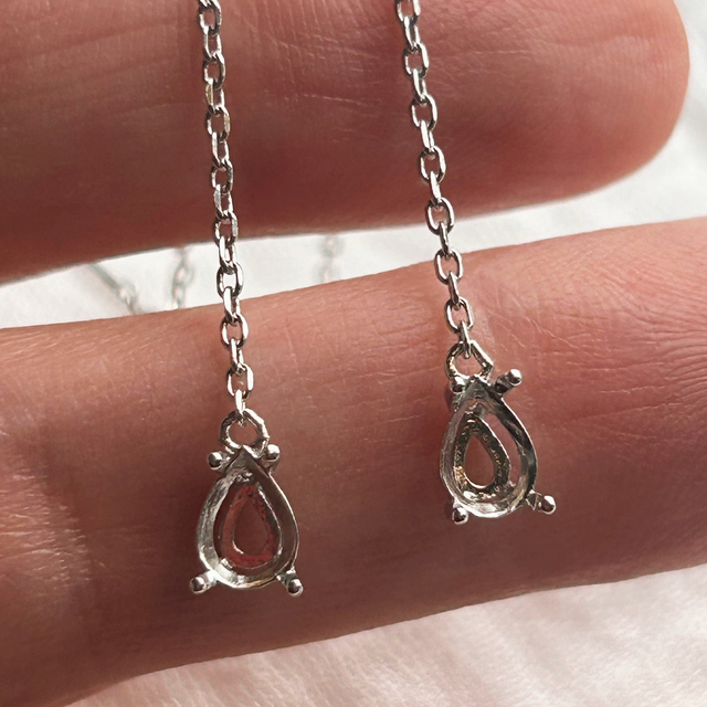 Øredobber dråpe cascade divine • 925 sterlingsølv • 7x5mm