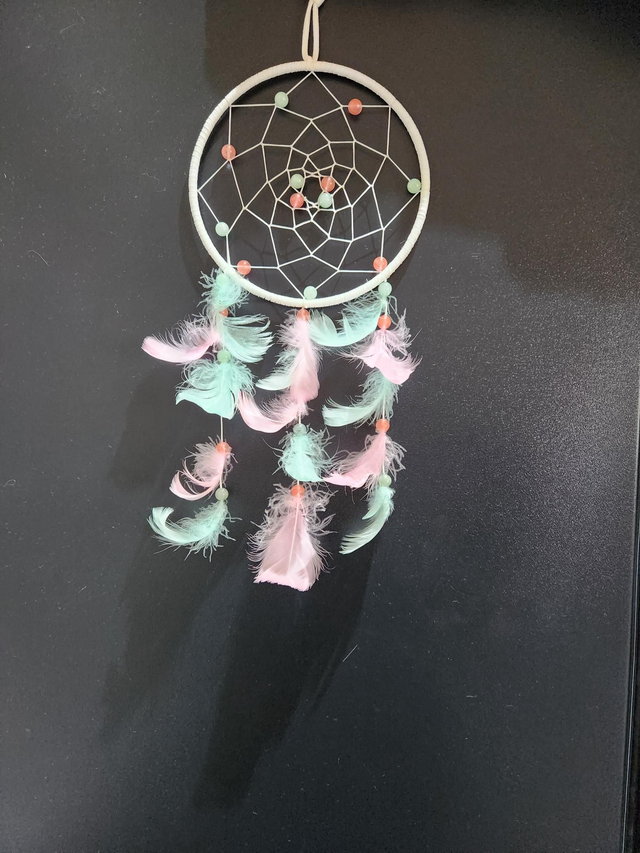 6" white dreamcatcher 