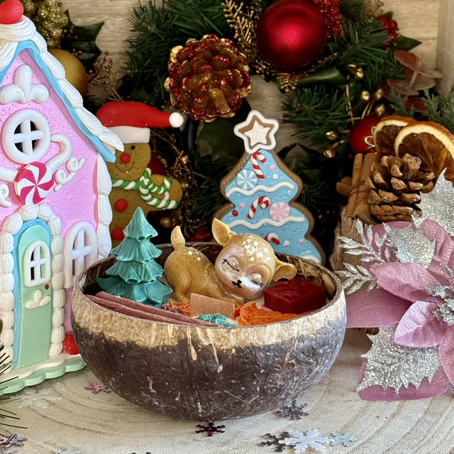 Bougie coco - Décor de Noël