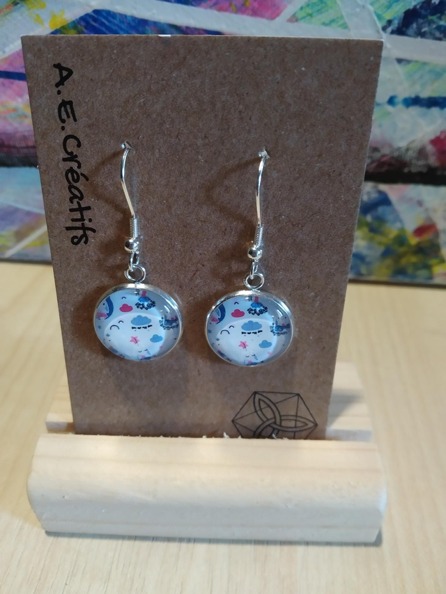 Boucles D&#039;oreilles Cabochons Japon 