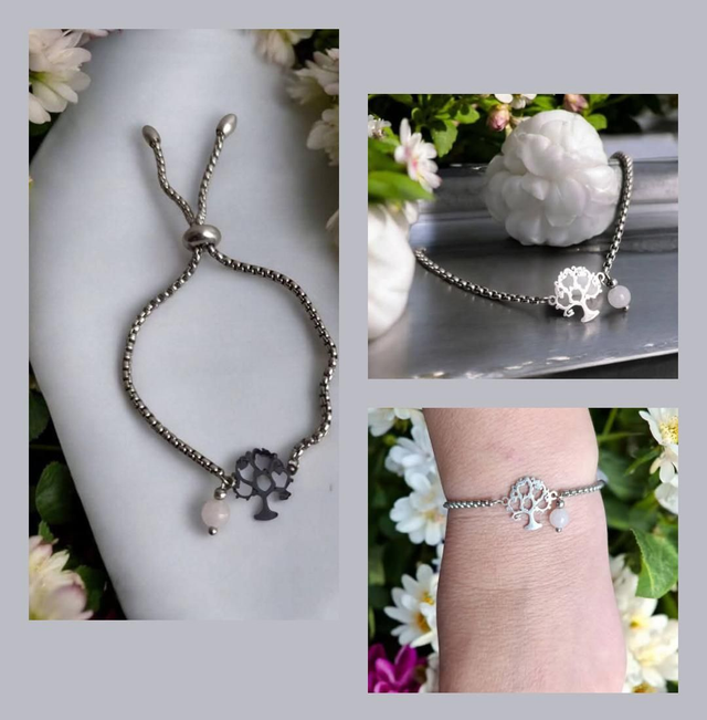 Bracelet Quartz rose - Amour inconditionnel 