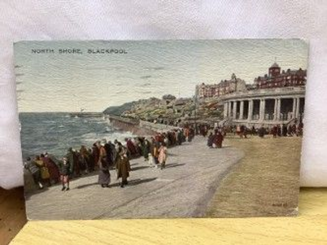 North Shore, Blackpool, Lancashire, Posted 1928 Valentine's Valesque Series Vintage postcard Our Ref No R409 £2.25