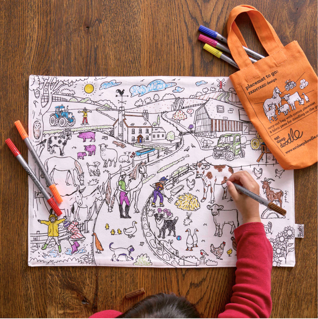Colour and Go Placemats! Gifts for Children (available in 5 different designs)