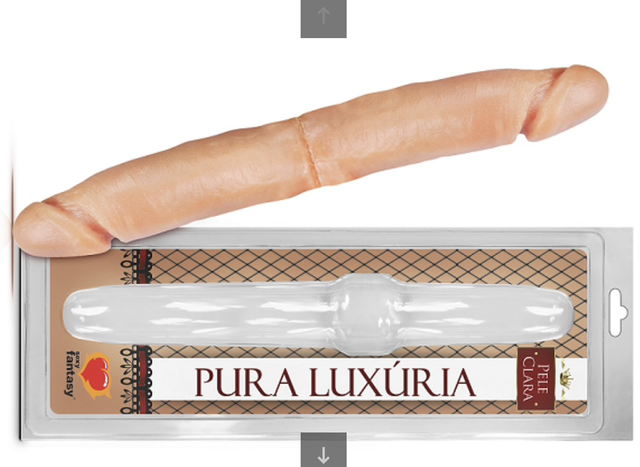 Pênis Dupla Penetração Maciço - 30,5cm X 4,5cm-PA027