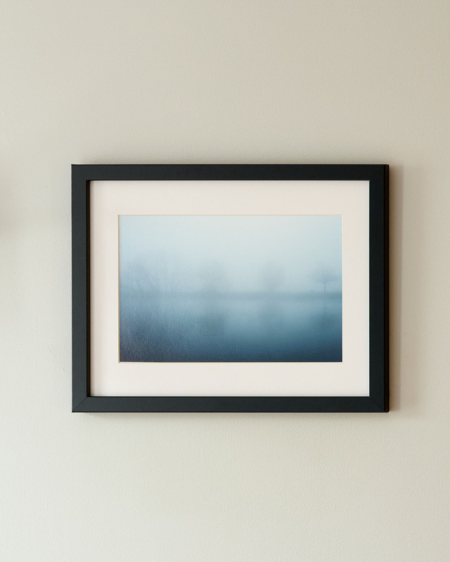 Misty Trees, Dumsey Meadow - Framed Print 15 ¼&quot; x 12 ¼&quot;