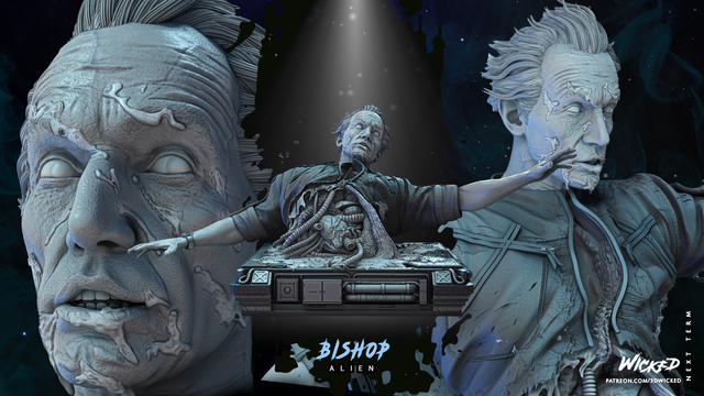 Statue BISHOP ALIEN 2 série horror movie